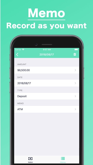 現金管理 | 登録したお小遣いや財布の管理 screenshot 3