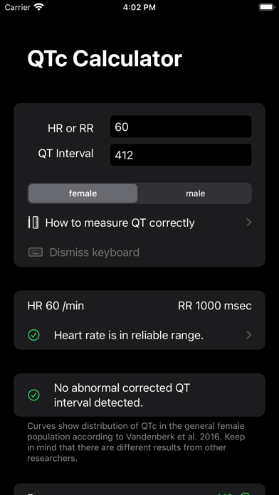 QTc-Calculator screenshot 3