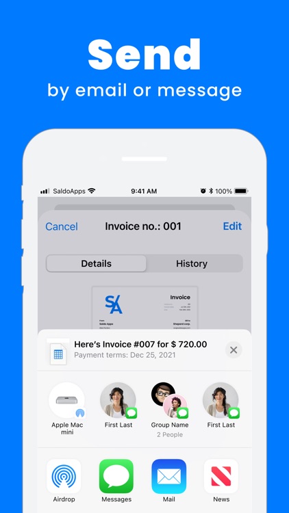 Invoice Maker by Saldo Apps screenshot-1