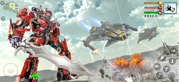 Flying Robot Car Transform