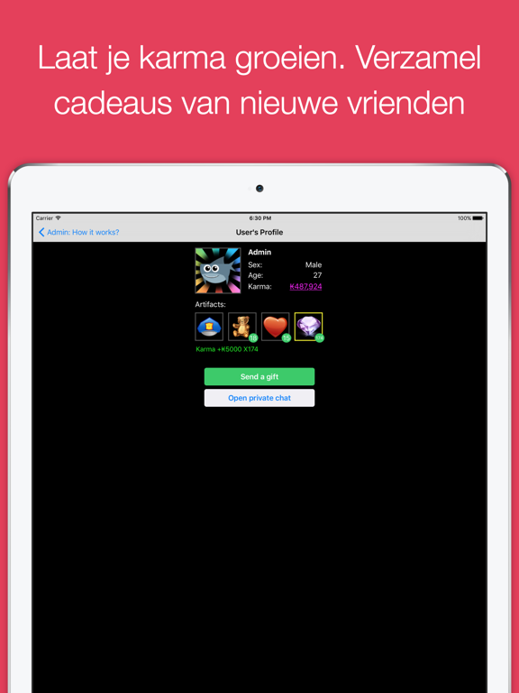 Anoniem chat met vreemden app iPad app afbeelding 4
