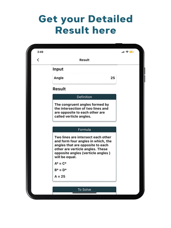 Vertical Angles Calculator screenshot 3