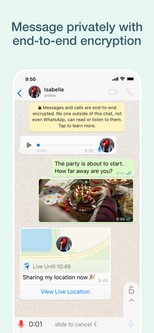 ‎WhatsApp Messenger Screenshot