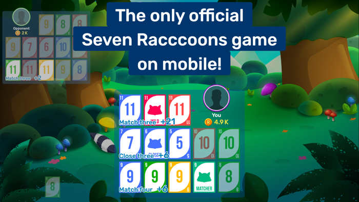 Seven Raccoons