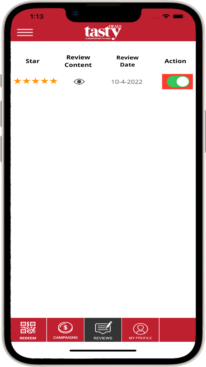 Tasty Deals Merchant