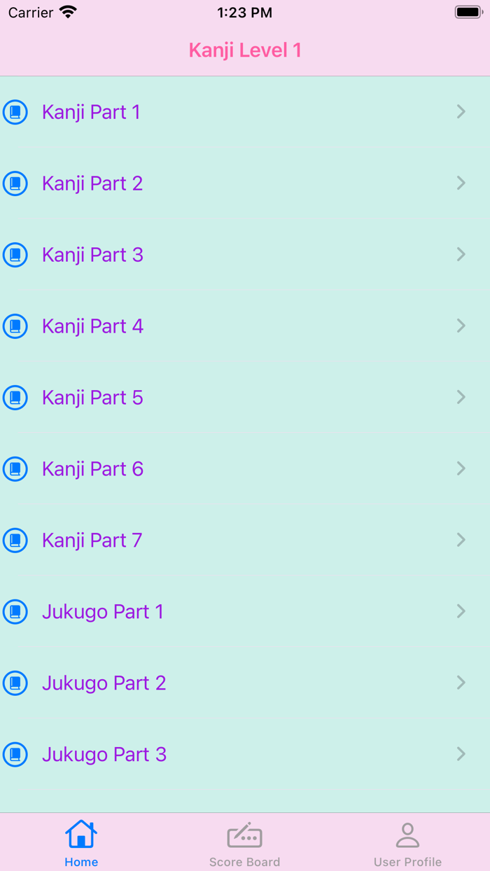 Kanji Level 1