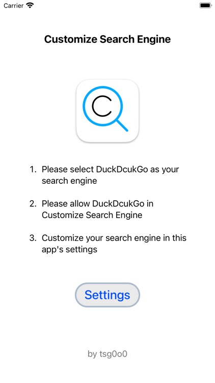 Customize Search Engine