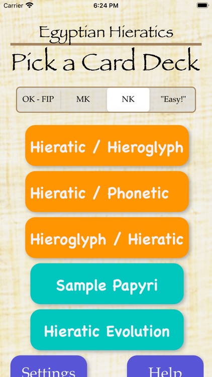 Hieratic Flash Cards