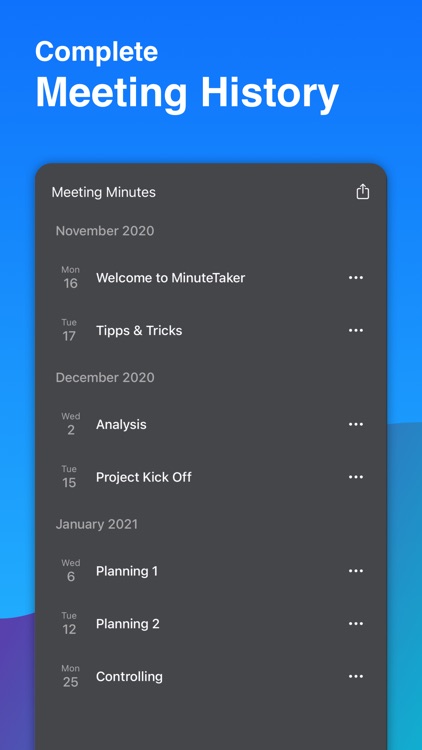 MinuteTaker - Meeting Minutes screenshot-2