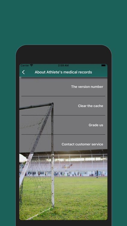 Athlete's medical records screenshot-3