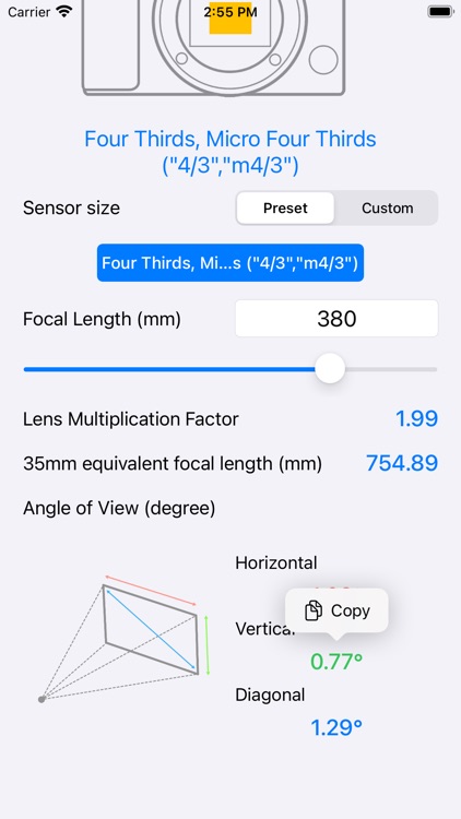 Focal Length Calculator screenshot-4