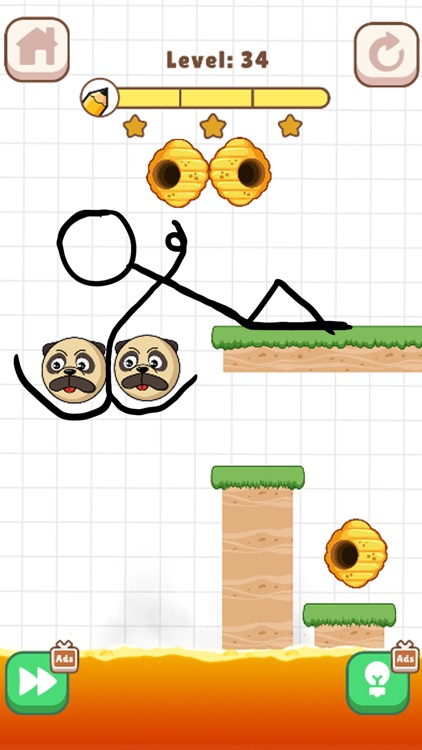 Save The Dog: Bee Draw Puzzle screenshot-3