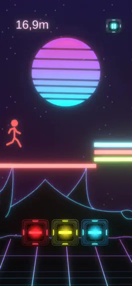 Game screenshot Neon Stickman Draw Runner mod apk