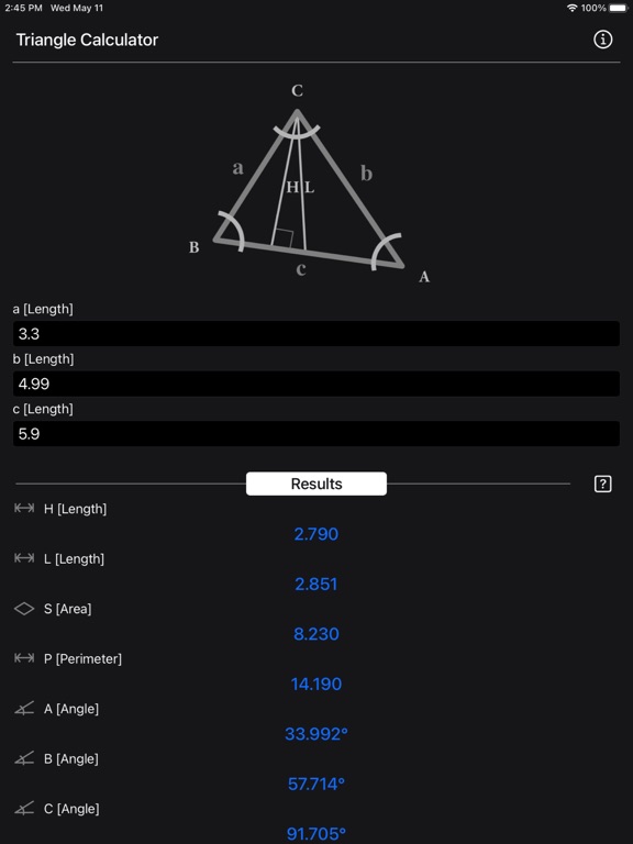 Triangle Calculator Plus screenshot 13