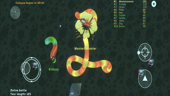 WarTails.io slither snake game