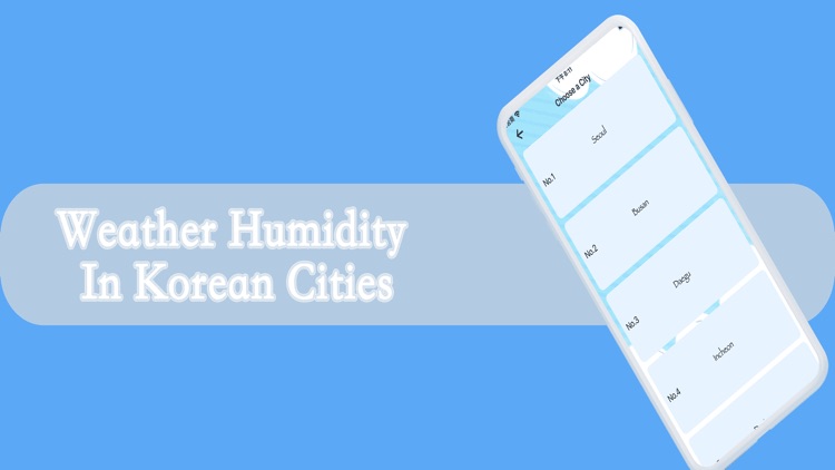 Weather Humidity Korean Cities