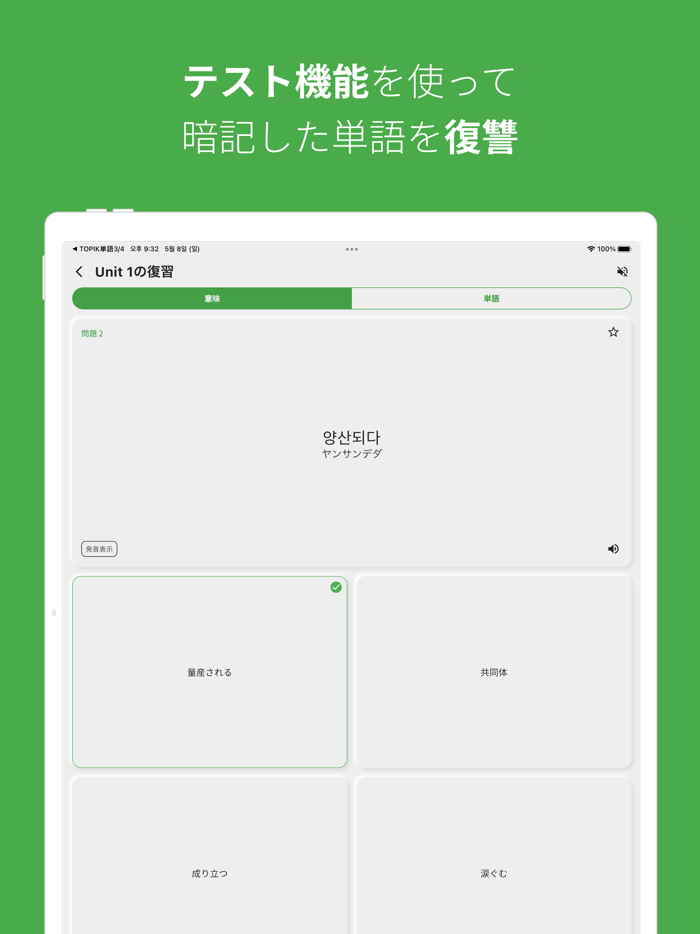 韓国語勉強、TOPIK単語5/6