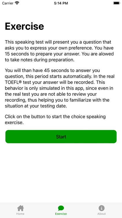 TOEFL Speaking Practice