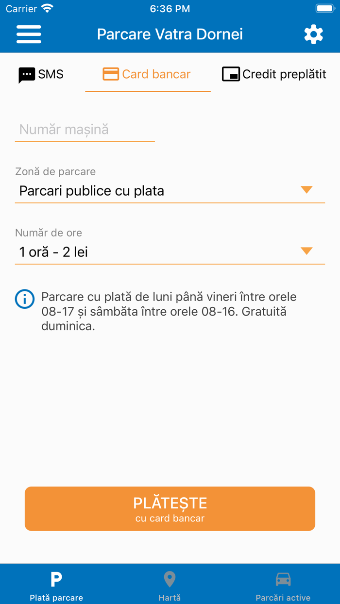 Parcare Vatra Dornei