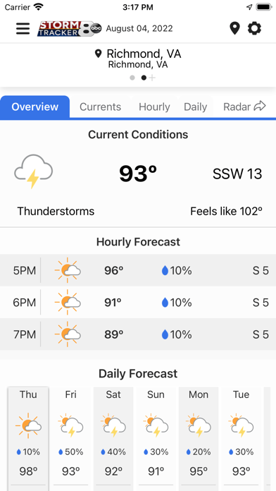 WRIC StormTracker 8 Weather screenshot 2