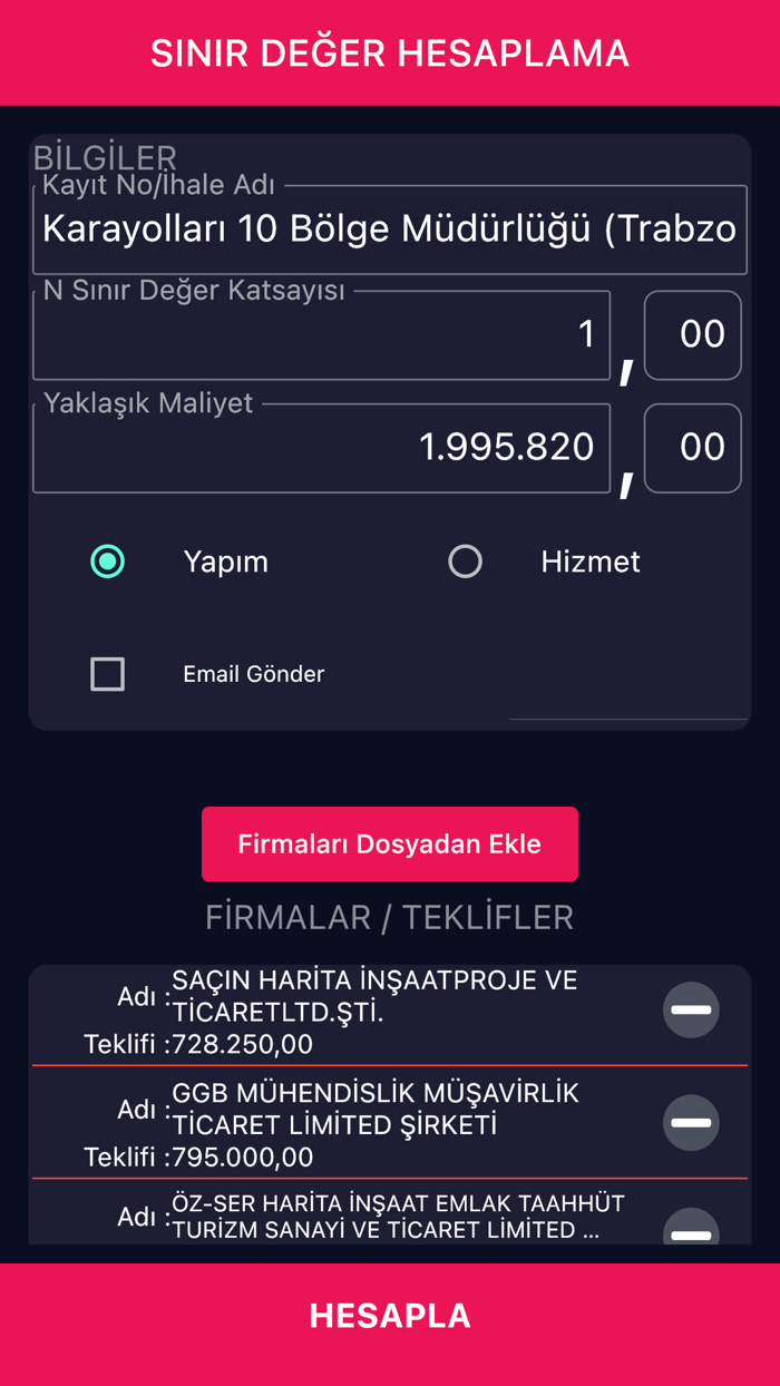 Sınır Değer Uygulaması