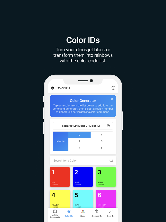 Ark IDs - Admin Commands  IDs