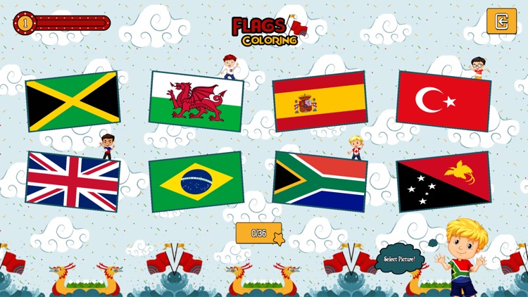 Flags Coloring