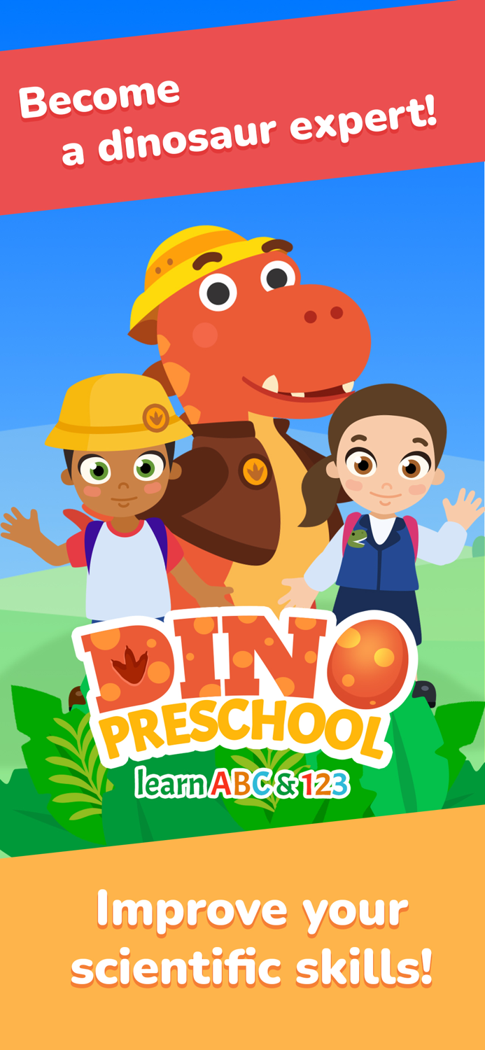 Dino Preschool learn abc  123