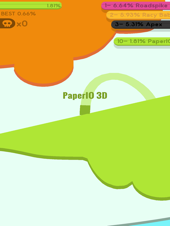 3D PaperIO - Pie battle ground screenshot 4