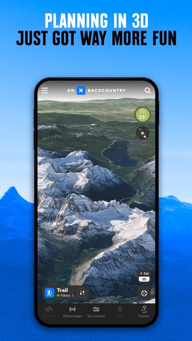onX Backcountry: 3D Trail Maps Screenshot