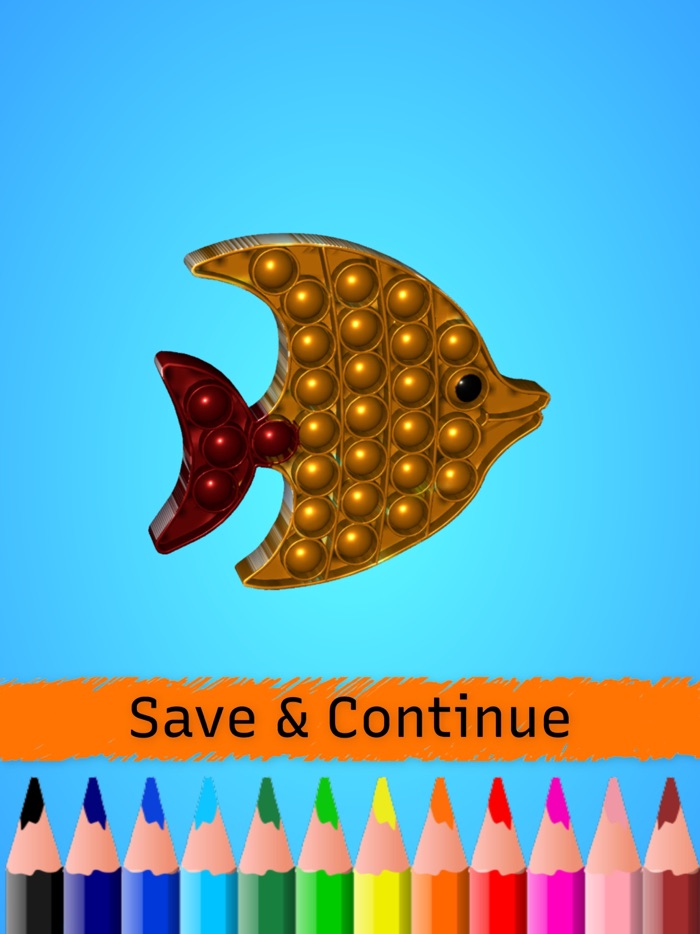 Pop-It Antistress 3D Coloring