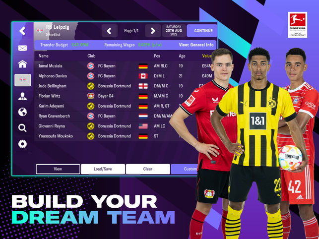 ‎Aplikacja Football Manager 2023 zrzut ekranu urządzenia mobilnego
