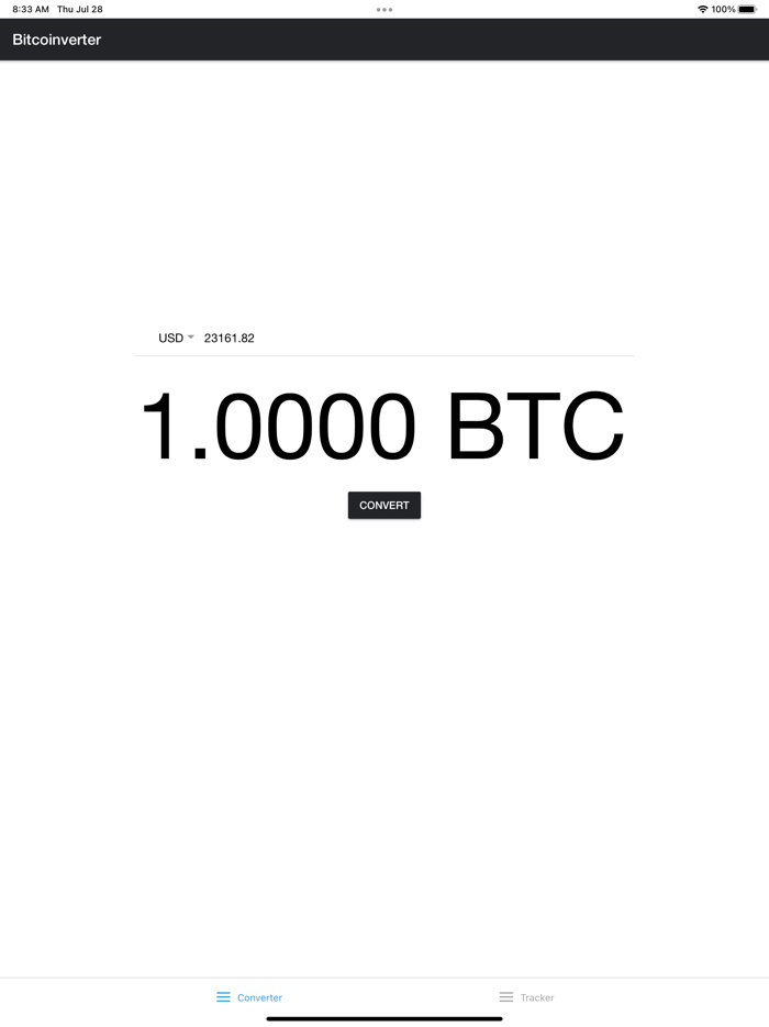 BTC converter crypto tracker