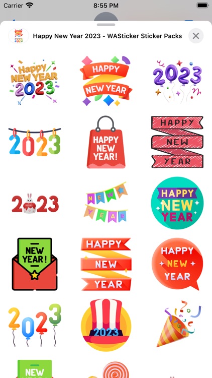 Happy New Year 2023 -WASticker