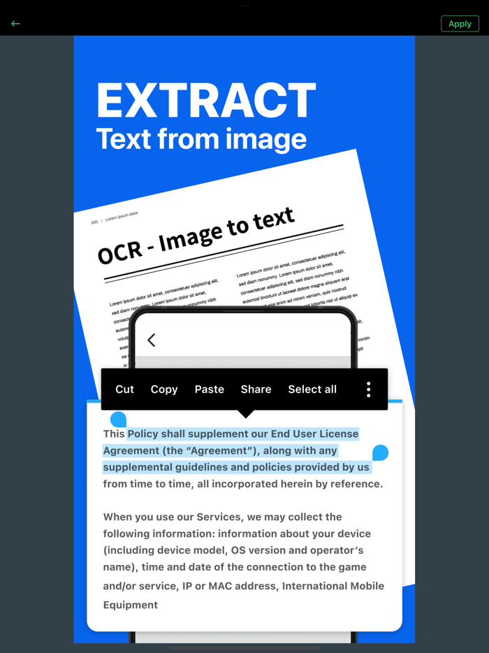 Tiny iScanner for Document Pro