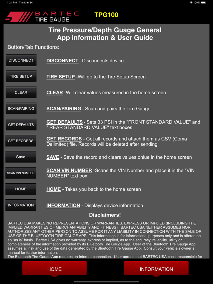 BARTEC USA - BT Tire Gauge