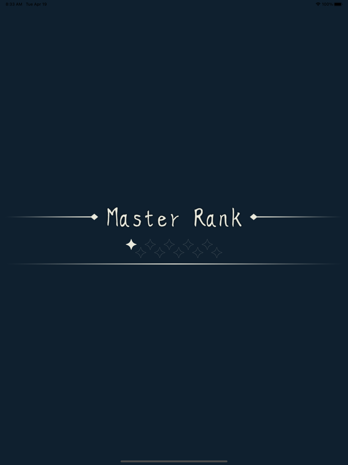 Master Rank