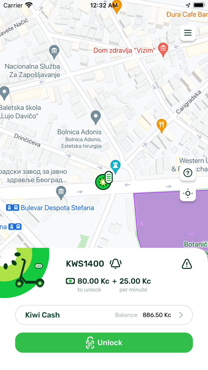 Kiwi - Scooter Sharing