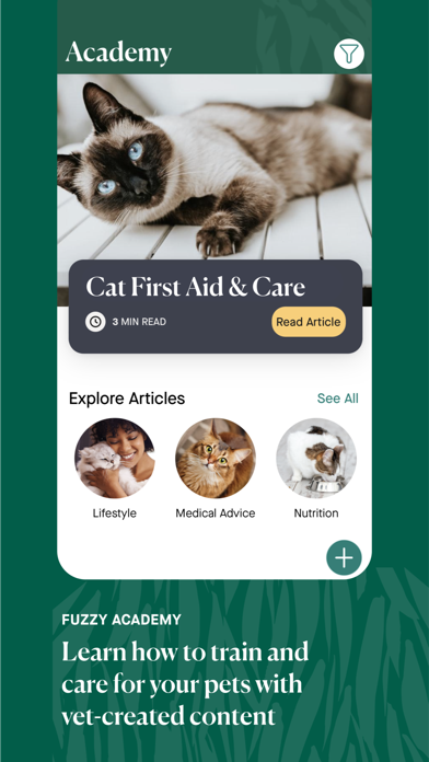 Fuzzy—proven 24/7 vet care Screenshot