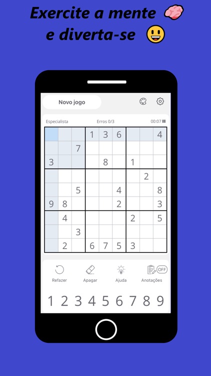 Sudoku puzzle board