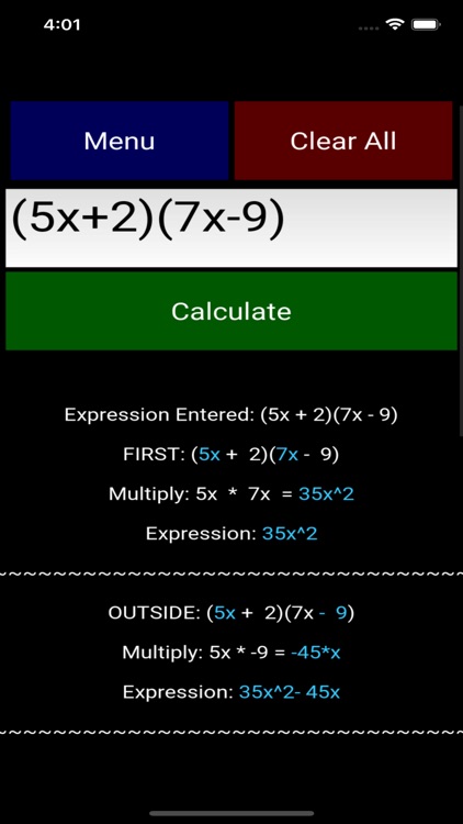 FOIL Method Calculator screenshot-3