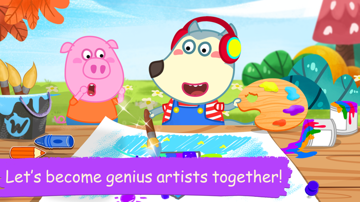 Wolfoo Coloring Book