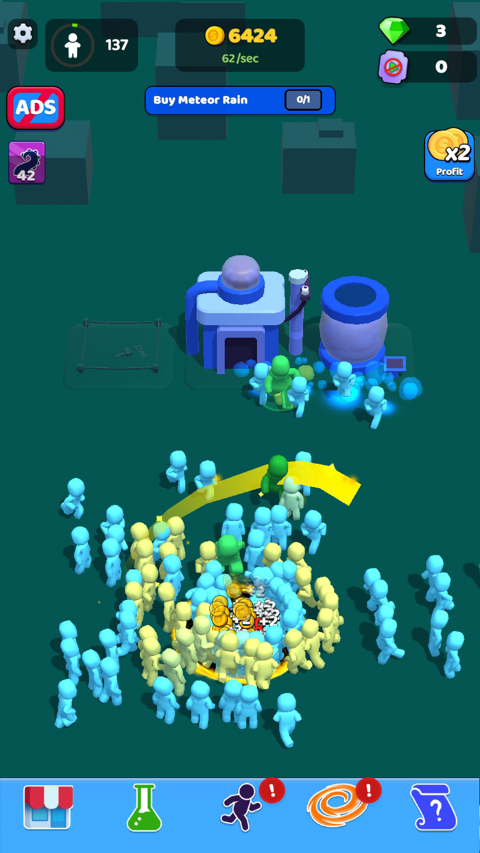 Crowd eater Destroying game