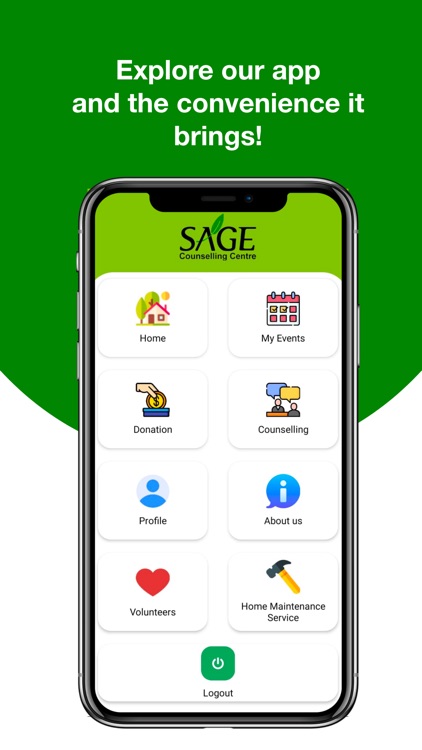 SAGE Counselling Centre App