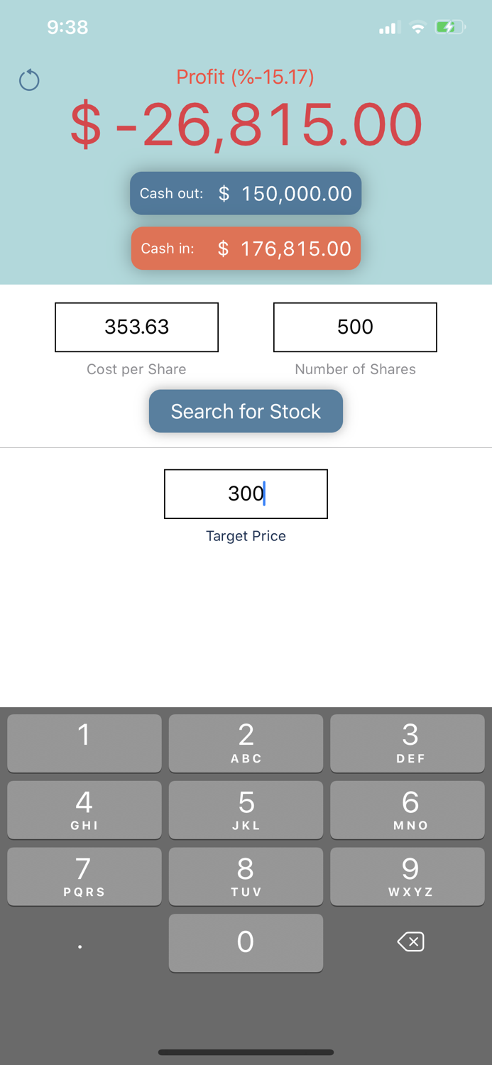 Simple Stock Profit Calc