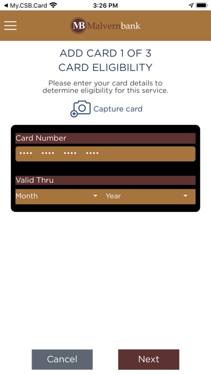 Malvern Bank Debit Card App screenshot-3