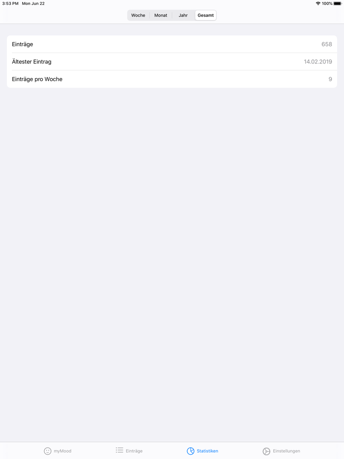 myMood Stimmungstagebuch