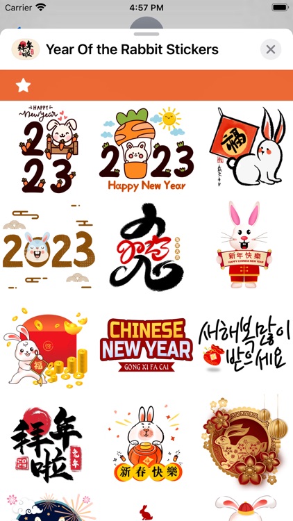 Year Of the Rabbit Stickers