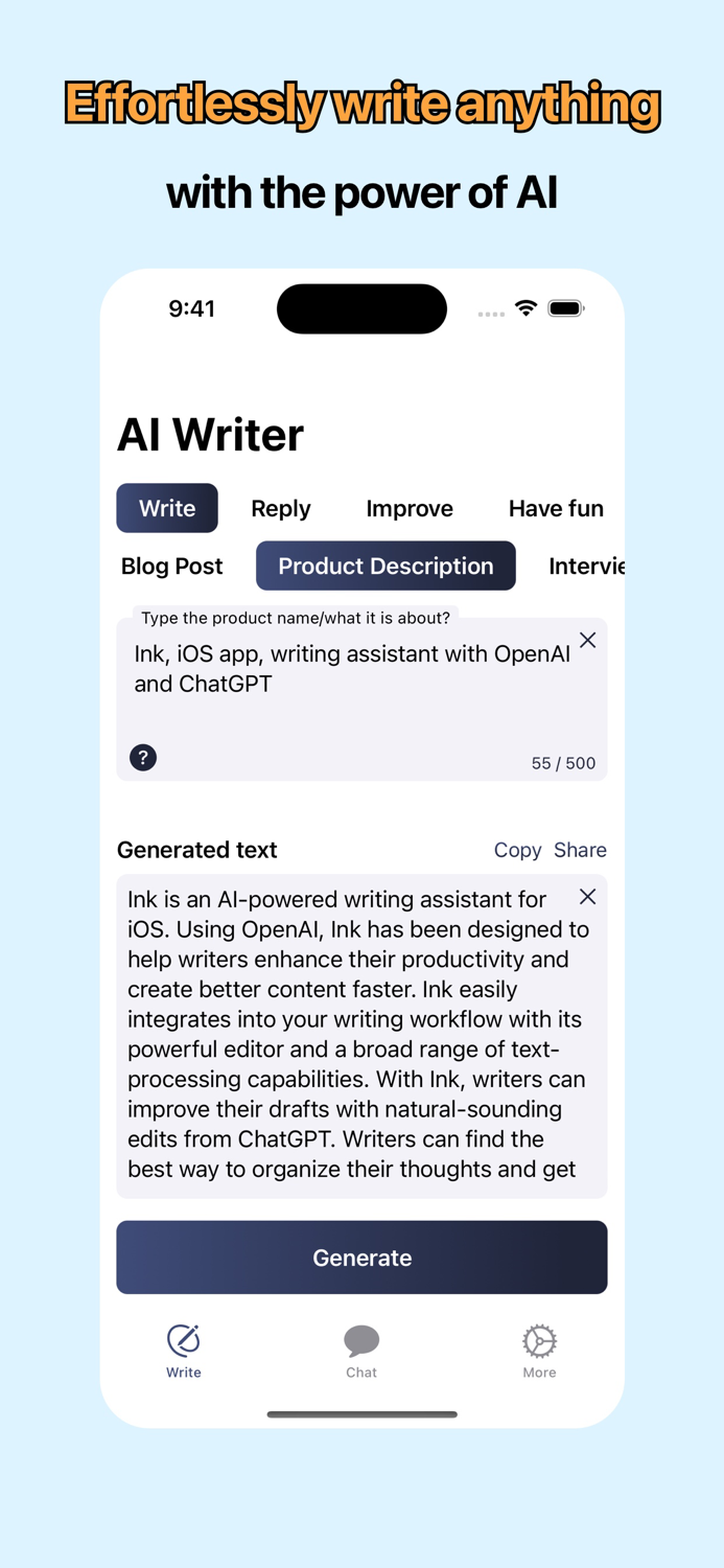 Ink – Chatgpt Openai Writing