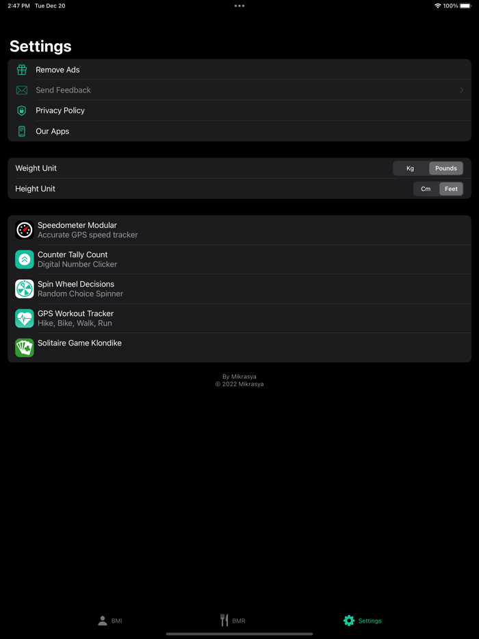BMI Calculator Simple